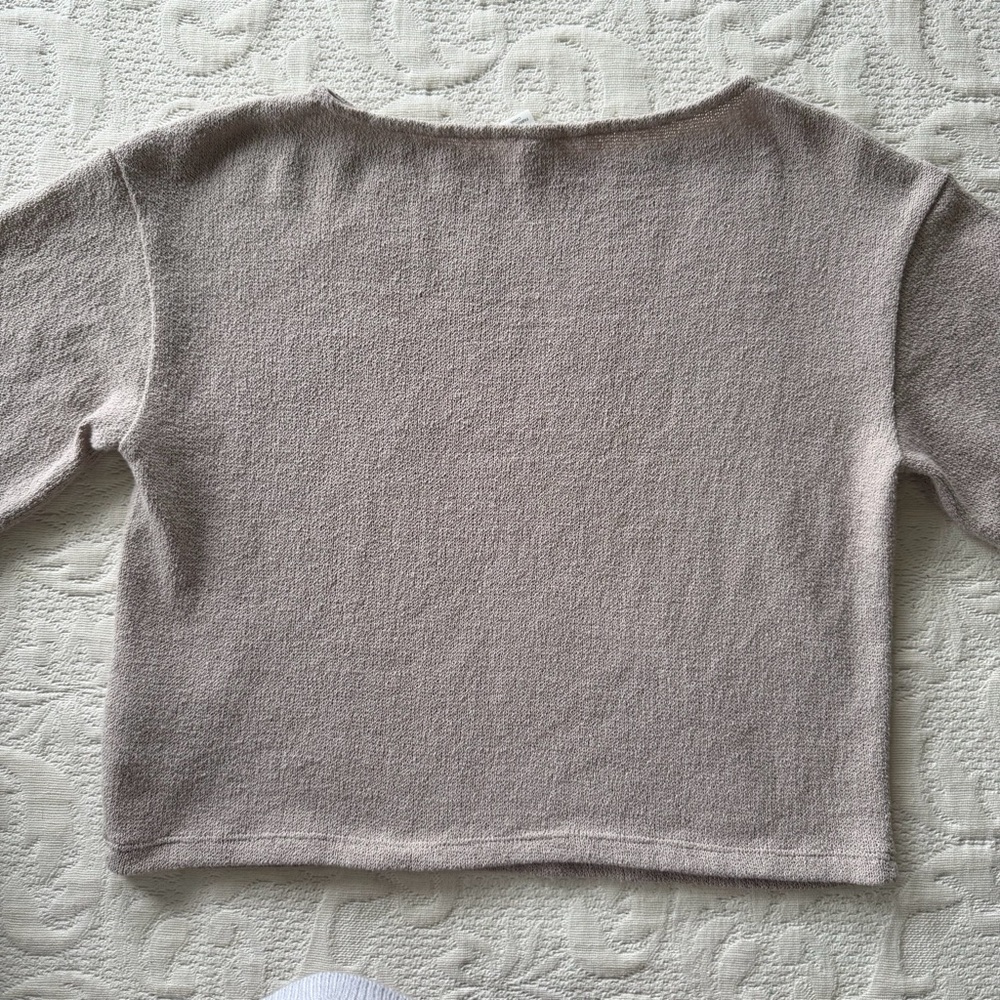 H&M Light Beige Crewneck Knit Top - Picture 4 of 5